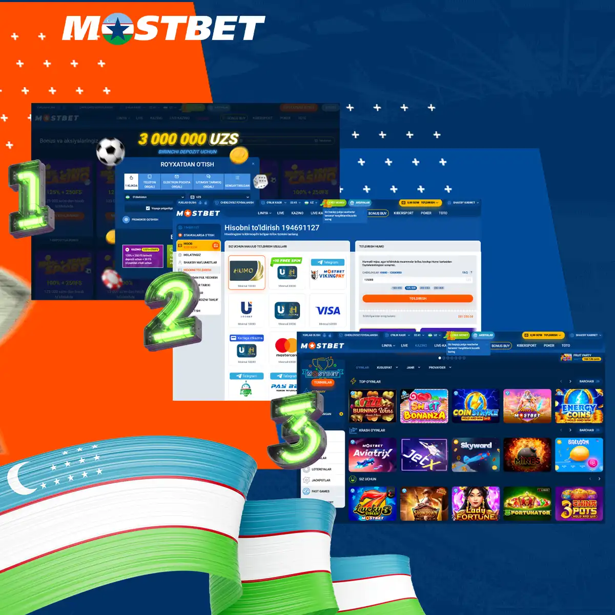 Mostbet Uzbekistan-da birinchi garovni qanday qo'yish mumkin?
